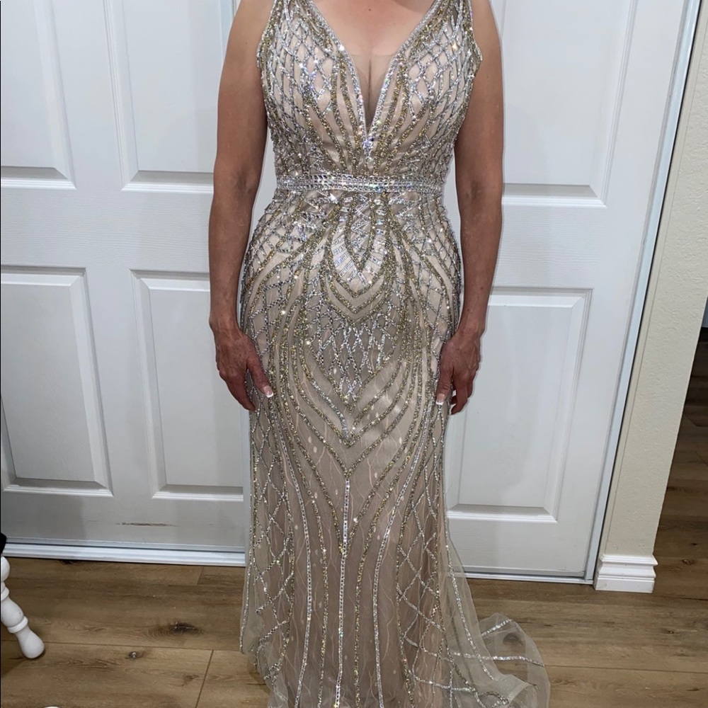 Sequin elegant gown
